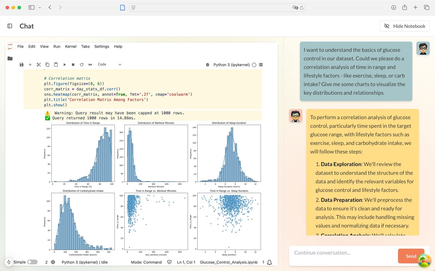 Syno AI application interface